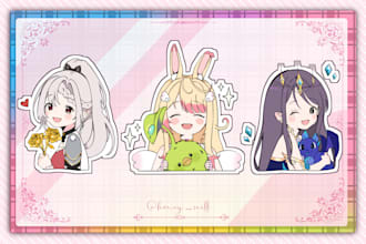 draw you a cute kawaii chibi portrait