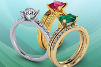 design jewelry, 3d cad jewelry model, product animation, stl file, blender
