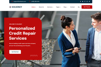 design a professional accounting website ,credit repair,finance,insurance