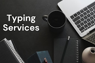 do a fast typing job, retype scanned documents, your typist