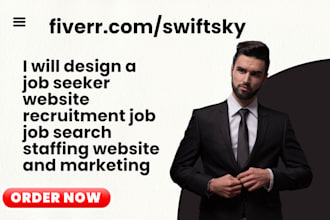 design a job seeker website recruitment job job search staffing website