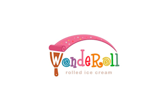 design amazing ice cream shop logo