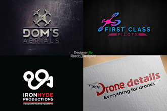 design or redesign professional camera photography and drone logo