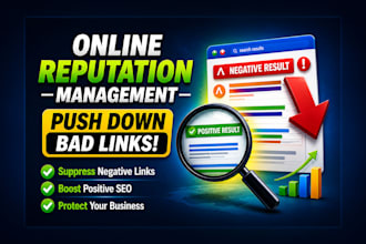 repair your online reputation and push down negative listing from google