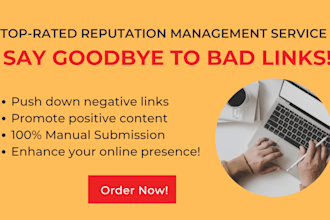 repair your online reputation and push down negative listing from google