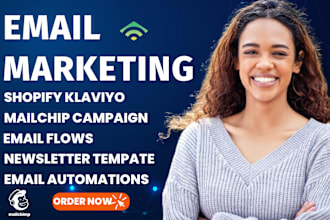 do shopify klaviyo email marketing flow mailchimp campaign automation newsletter