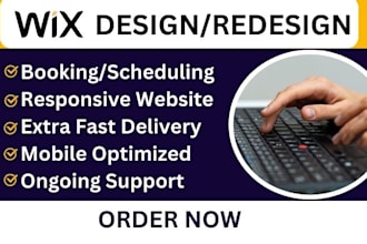 do wix website design, wix website redesign and wix ecommerce