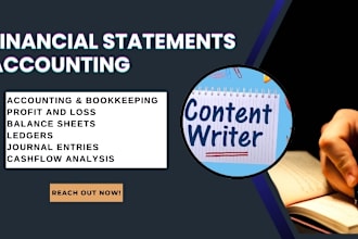 handle accounting and financial statements