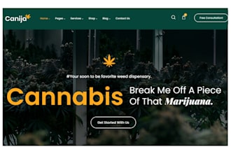 design cannabis website cbd marijuana shopify store cbd website cannabis store