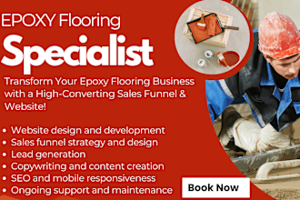 design modern epoxy flooring website flooring sales funnel epoxy flooring leads