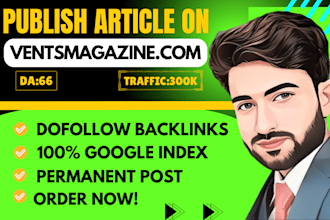 publish guest post on ventsmagazine with seo dofollow backlinks, link building