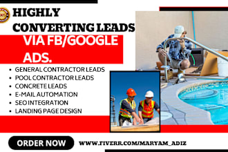 generate pool contractor leads general contractor leads concrete sales funnel