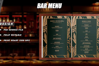 design restaurants food menu