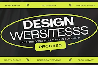 copy clone redesign wordpress, wix or shopify website