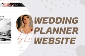 create wedding planner website design