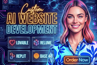 develop a custom ai website, ai saas, and ai  application