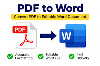 convert PDF to word and editable document
