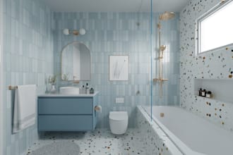create photorealistic 3d bathroom renders for interior design