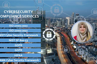 provide cybersecurity compliance services iso,nist,gdpr, sama