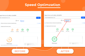 do website optimization to speed up loading time
