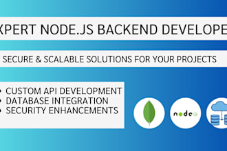 develop your nodejs and mongodb backend and deploy it on AWS