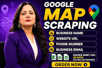 scrape google map data, data extraction, b2b lead generation