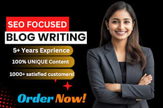provide engaging SEO blog writing and web content and copywriting