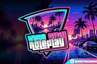 do custom fivem roleplay logo design for discord server