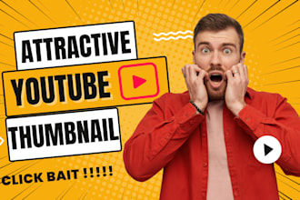 design attractive eye catchy youtube thumbnail in 12 hours