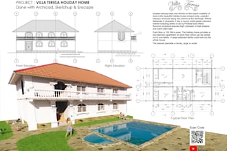 build a clean sketchup 3d model from your 2d drawings