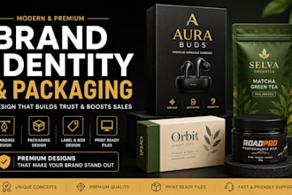 create product packaging and brand identity design
