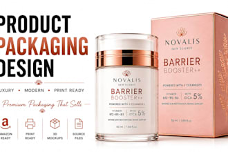 create product packaging and brand identity design