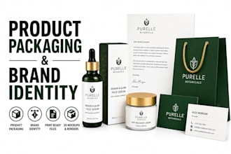 create product packaging and brand identity design