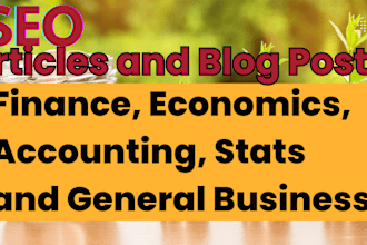 write SEO blog content on accounting, finance and economics
