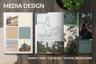 create a digital brochure, catalog or insert card