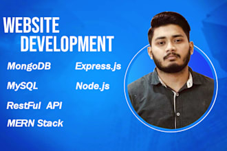 develop mongodb mysql restful API mern stack web apps