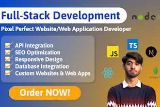 build, redesign, and optimize your web application as a full stack developer