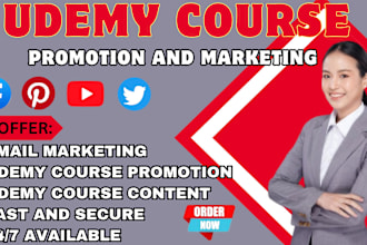 do udemy course marketing and course promotion