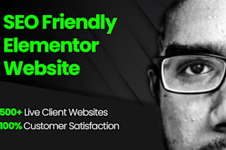 do a professional SEO optimized elementor website design