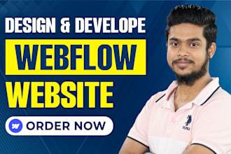 design, develop webflow website, figma to webflow website with custom animation