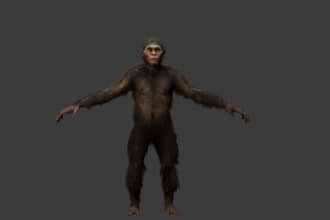 create 3d animal model, 3d creature, 3d figurine,miniature, animal animation