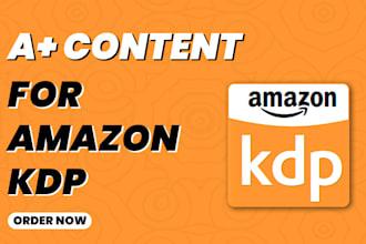 design a plus content for KDP book amazon ebc content