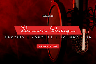 create your spotify, soundcloud or youtube banner