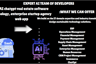 do real estate ai saas software, enterprise startup agency web app, crm, erp