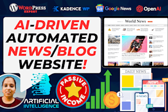 do ai automated news website with auto blogging for passive income on autopilot