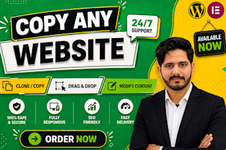 copy clone website replicate website or redesign website
