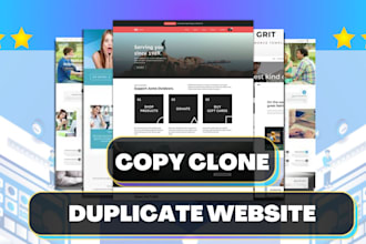 copy clone website replicate website or redesign website