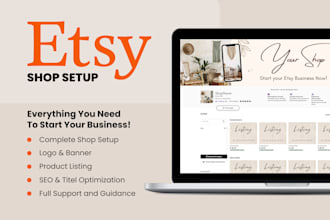 setup your etsy shop with everything you need
