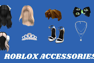 create 3d ugc roblox accessories, hair using blend