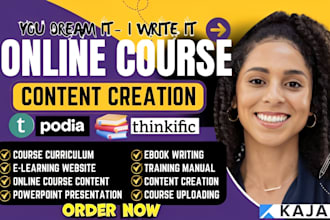 create ebook online course content course creation teachable ebook writing